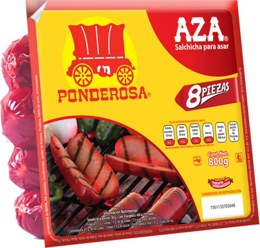 Salchichas Ponderosa 8pz